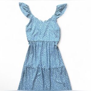 ₊˚.༄ Monteau Los Angeles Blue Floral Maxi Dress ₊˚.༄